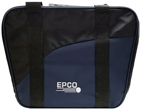 SAC DE TRANSPORT EPCO POUR 2 PETITES BOULES DE BOWLING ET SOULIERS DE BOWLING MARINE/NOIR