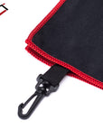 CUETEC MICROFIBER BILLIARD TOWEL - RED/BLACK