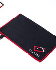 CUETEC MICROFIBER BILLIARD TOWEL - RED/BLACK