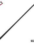 CUETEC CYNERGY POOL CUE BLACK AND SILVER X RAW PERFORATED POLY WRAP 11.8MM 19OZ