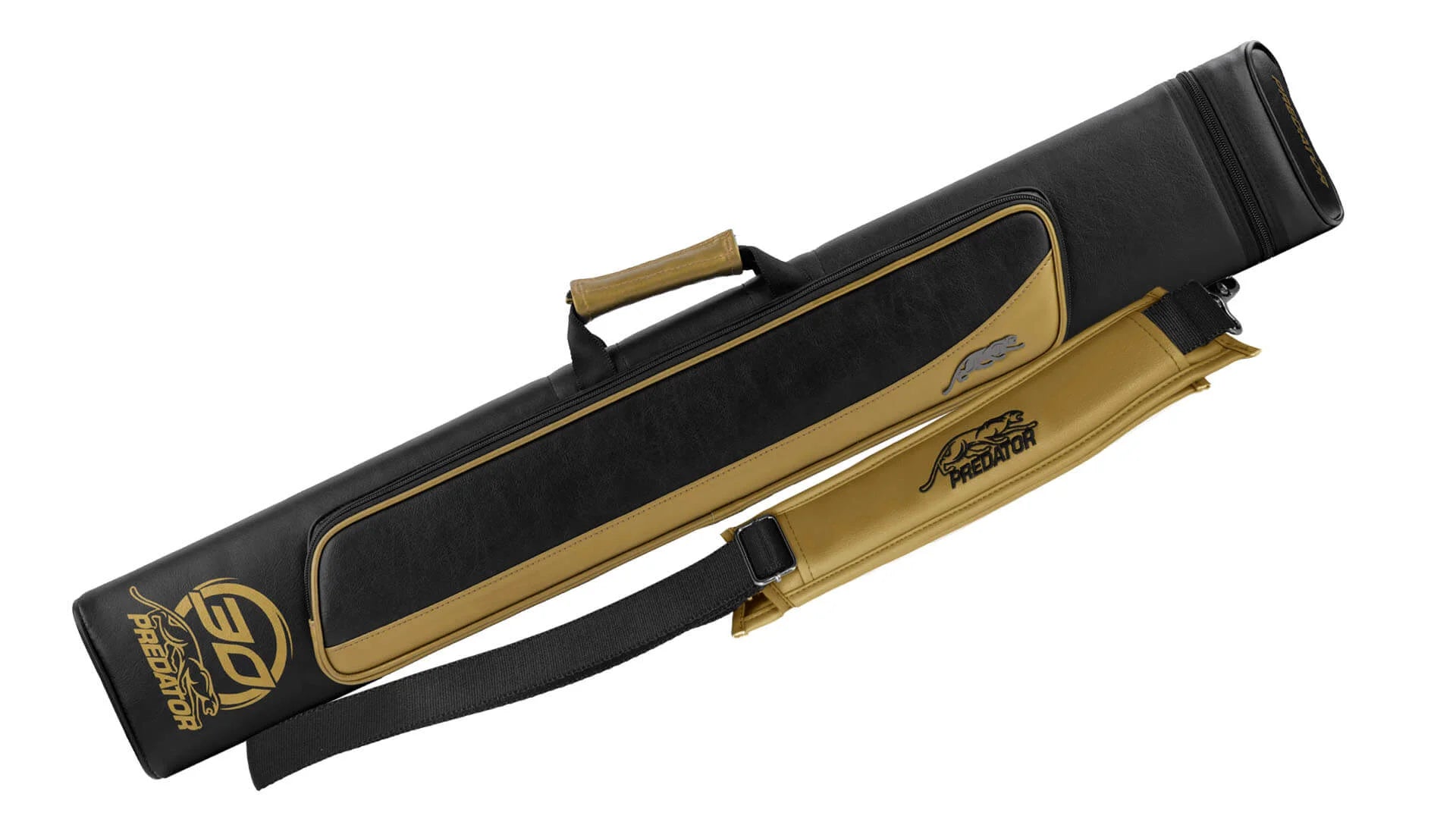 PREDATOR ROADLINE BLACK AND GOLD HARD POOL CUE CASE - 3B/5S PREDATOR ROADLINE BLACK AND GOLD HARD POOL CUE CASE - 3B/5S
