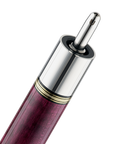 PREDATOR BUTT 10K DEEP VIOLET STAINED CURLY MAPLE UNI-LOC LEATHER LUXE WRAP (SHAFT NON INCLUDED) - LIMITED EDITION