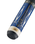 MANCHE DE BAGUETTE DE BILLARD PREDATOR LE AVANT GARDE BLEU AVEC WRAP EN CUIR DE LUXE - ÉDITION LIMITÉE