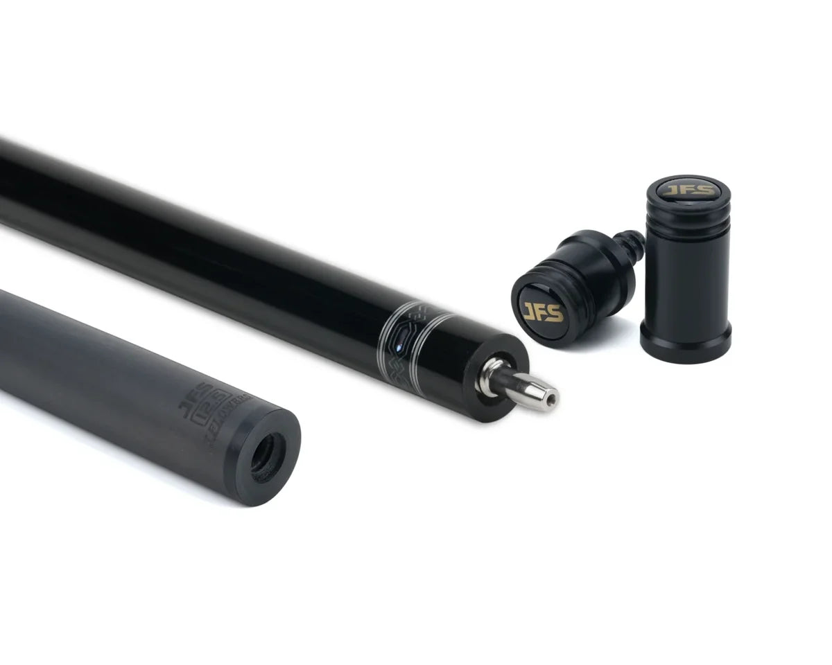 ビリヤード キュー JFlowers　J flowers J FLOWERS CADEN POOL CUE EBONY BLACK CARBON FIBER SHAFT 13MM 190Z