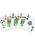 COPAG JEU DE CARTES POKER EN PLASTIQUE NEOTERIC DOUBLE ENSEMBLE JUMBO 1546 VIOLET ET BLEU ET JAUNE