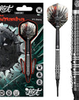SHOT GNARLY SMASHA SOFT TIP DART SET - 90% TUNGSTEN BARRELS