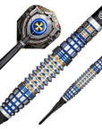SHOT FUTURE KNIGHTS DARKSTAR SOFT TIP DART SET - 90% TUNGSTEN BARRELS