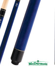 MCDERMOTT POOL CUE LUCKY SERIES L2 BLUE 13MM 19OZ