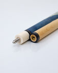 PEARSON POOL CUE PK SERIES - CARBON CLEAR SHAFT BLUE WITH WHITE HANDLE 11.8MM 19OZ