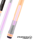 BAGUETTE DE BILLARD POISON CANDY SUGAR AVEC FLÈCHE EN FIBRE DE CARBONE - PÊCHE/LAVANDE - SANS WRAP 12.4MM 19OZ