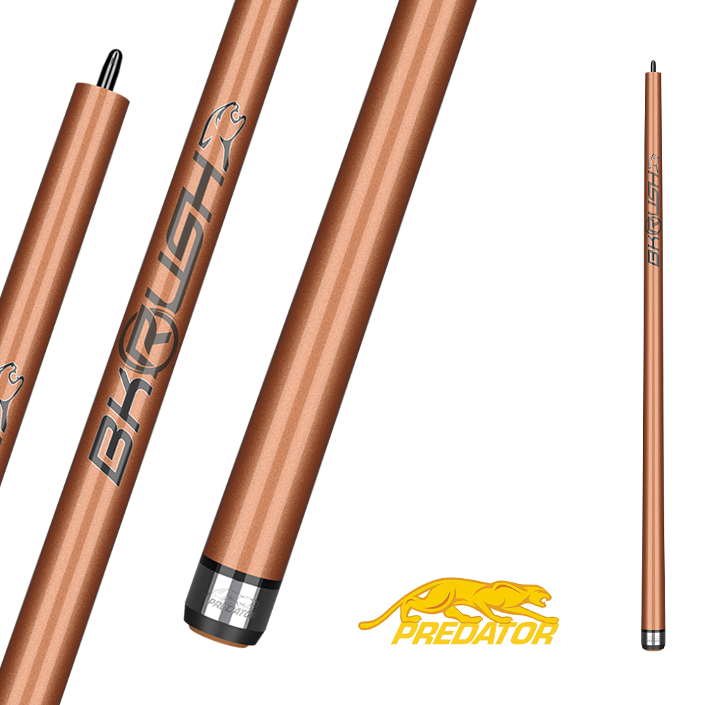 PREDATOR BK RUSH TIGER EYE BREAK CUE ROSE GOLD UNI-LOC NO WRAP