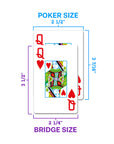 COPAG JEU DE CARTES POKER EN PLASTIQUE NEOTERIC DOUBLE ENSEMBLE JUMBO 1546 VIOLET ET BLEU ET JAUNE