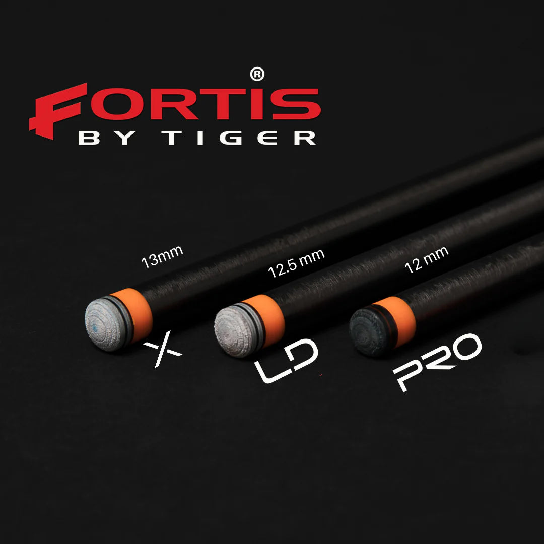 FLÈCHE TIGER FORTIS PRO FIBRE DE CARBON 12.5MM UNI-LOC NOIR