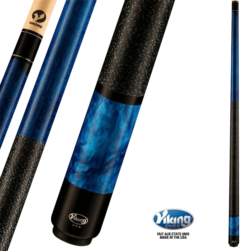 VIKING B2807 POOL CUE 12.5MM WITH WRAP - BLEU – Canada Billard