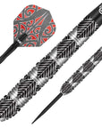 SHOT WARRIOR AWE STEEL TIP DART SET - 90% TUNGSTEN BARRELS