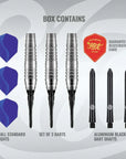 SHOT ZEN BUDO SOFT TIP DART SET - 80% TUNGSTEN BARRELS