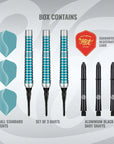SHOT ZEN JUTSU SOFT TIP DART SET - 80% TUNGSTEN BARRELS