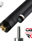 KODA SPORT POOL CUE LD4 SHAFT CARBON BLACK AND BLUE LEATHER WRAP 12.25MM 19OZ