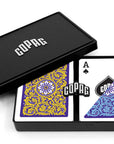 COPAG JEU DE CARTES POKER EN PLASTIQUE NEOTERIC - DOUBLE ENSEMBLE 1546 REGULAR VIOLET ET BLEU ET JAUNE