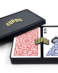 COPAG PLASTIQUE BRIDGE DECKCARDS 1546 REGULAR RED AND BLUE