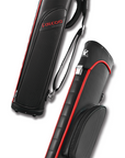 FALCON HARD CASE PVC LEATHER BLACK AND RED 2 BUTTS 4 SHAFTS