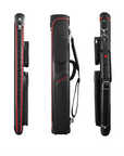 FALCON HARD CASE PVC LEATHER BLACK AND RED 2 BUTTS 4 SHAFTS
