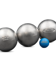 ENSEMBLE DE TROIS BOULES DE PÉTANQUE OBUT LOISIR INOX LISSE