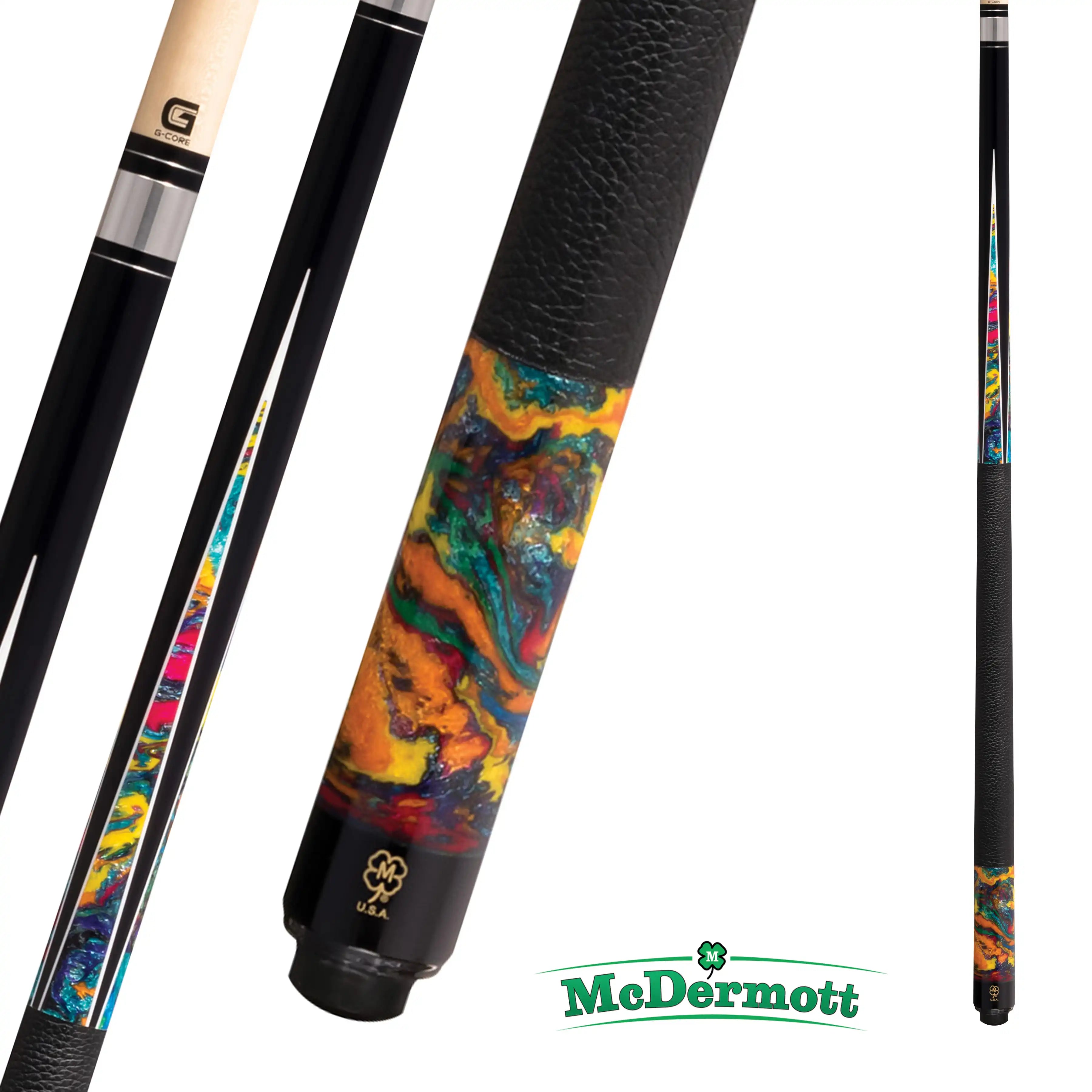 MCDERMOTT POOL CUE G-SERIES COLORFUL G904 12.5MM 19OZ MCDERMOTT POOL CUE G-SERIES COLORFUL G904 12.5MM 19OZ
