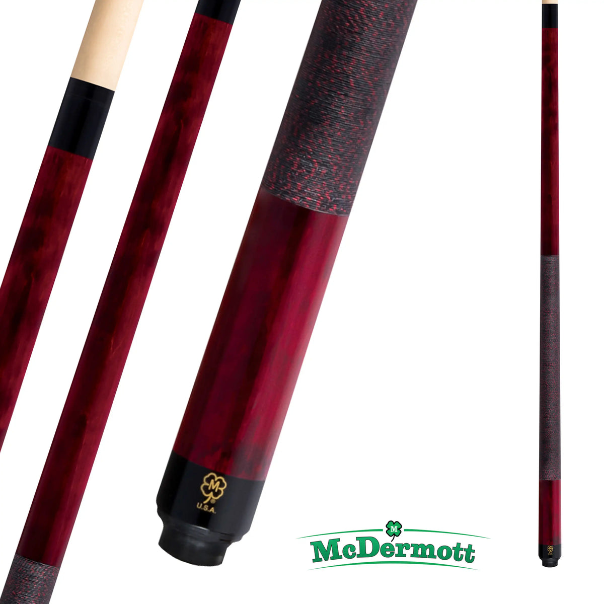 MCDERMOTT POOL CUE GS-SERIES GS03 BURGUNDY 12.5MM 19OZ MCDERMOTT POOL CUE GS-SERIES GS03 BURGUNDY 12.5MM 19OZ