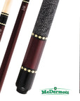 BAGUETTE DE BILLARD MCDERMOTT LUCKY SERIES L10 ROUGE MÉTALLIQUE 13MM 19OZ