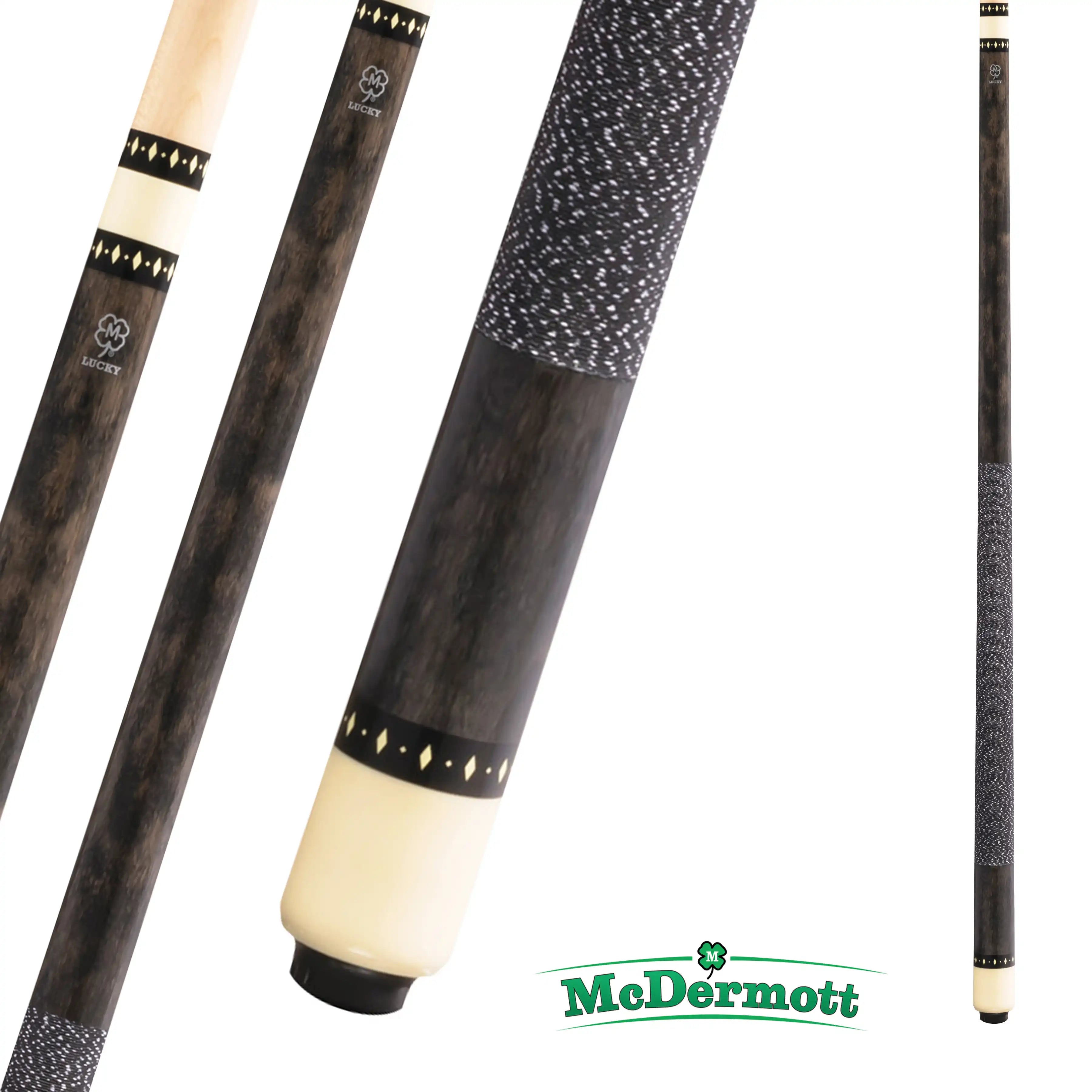 MCDERMOTT POOL CUE LUCKY SERIES L8 GREY 13MM 19OZ