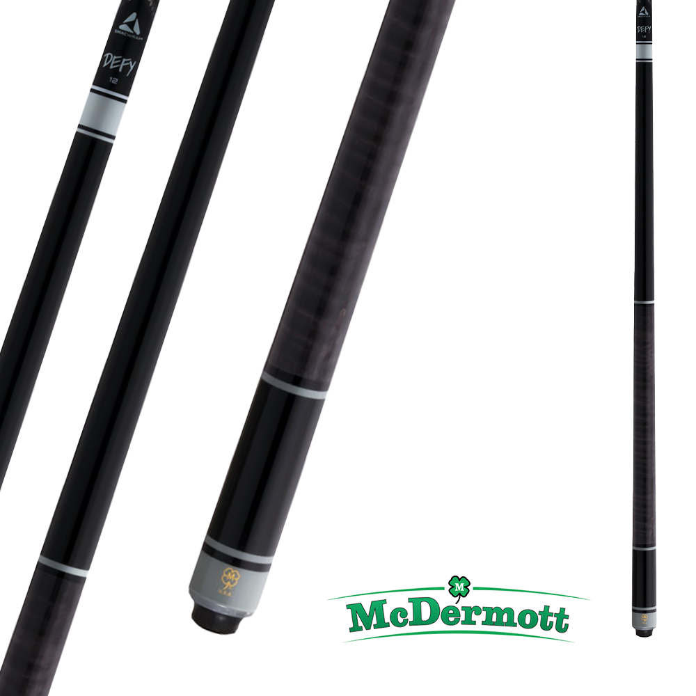 MCDERMOTT POOL CUE SELECT SERIES SL10 BLACK 12.5MM 19OZ