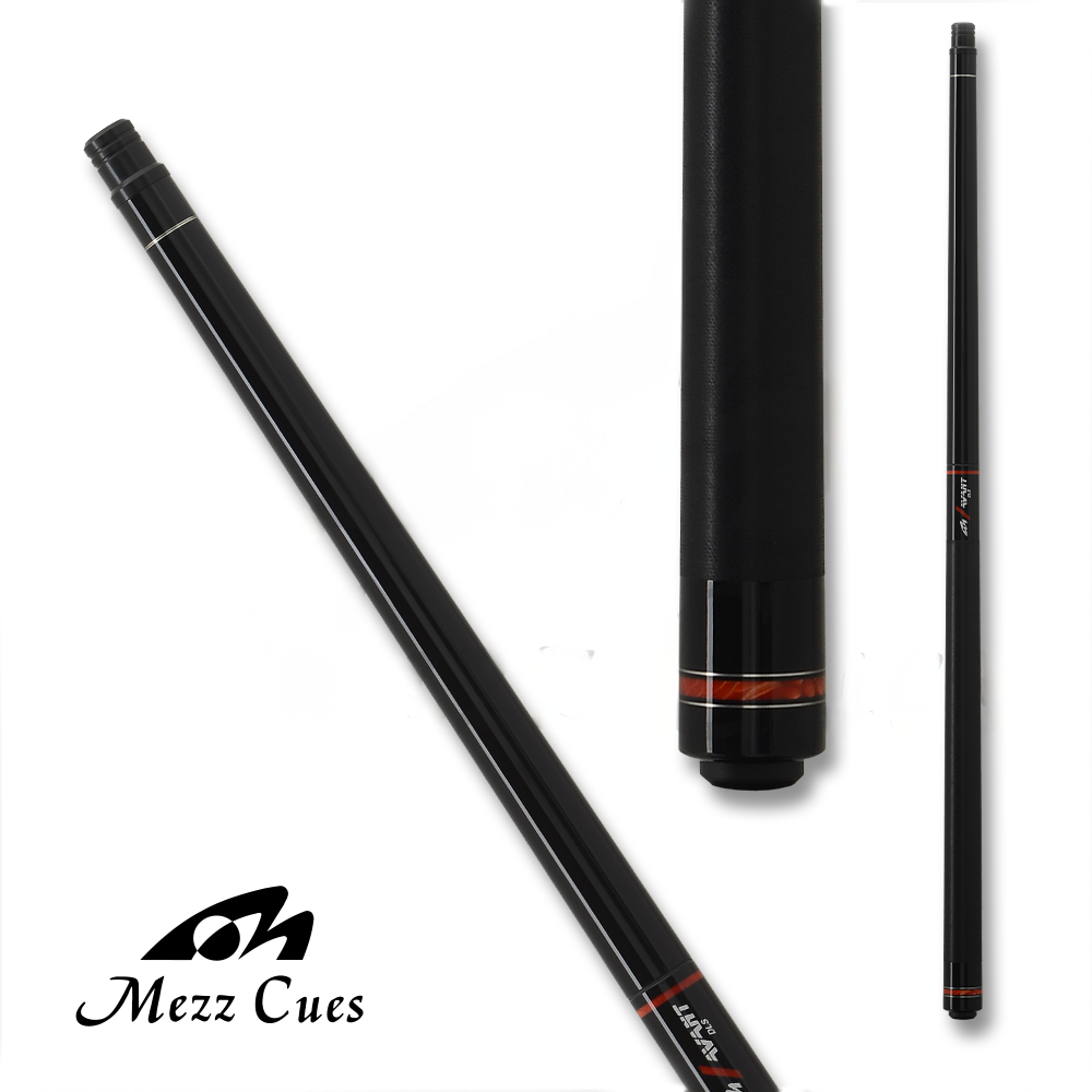 MEZZ  ZZAVW AVANT SERIES BUTT ONLY CUE WRAP BLACK AND ORANGE