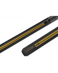PREDATOR BUTT POOL CUE P3 BLACK AND GOLD NO WRAP UNI-LOC - LIMITED EDITION
