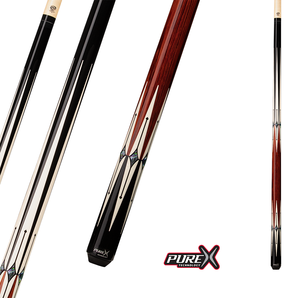 PURE X POOL CUE HXTE1 BROWN AND WHITE 13MM 19OZ
