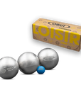 OBUT SET OF THREE PÉTANQUE BOULES LOISIR SIDE INOX