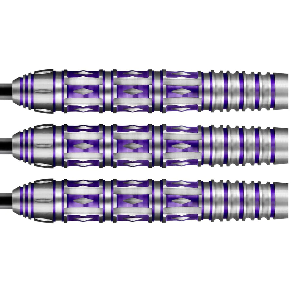 AMERICANA MARDI GRAS STEEL TIP DART SET- 80% TUNGSTEN BARRELS