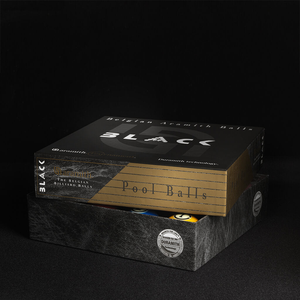 thumbnail image 2 of Aramith Black Logo Tournament Cue Ball – Duramith Technology – Made In Belgium – 2 1/4 Inch Regulation Size 2 of 3