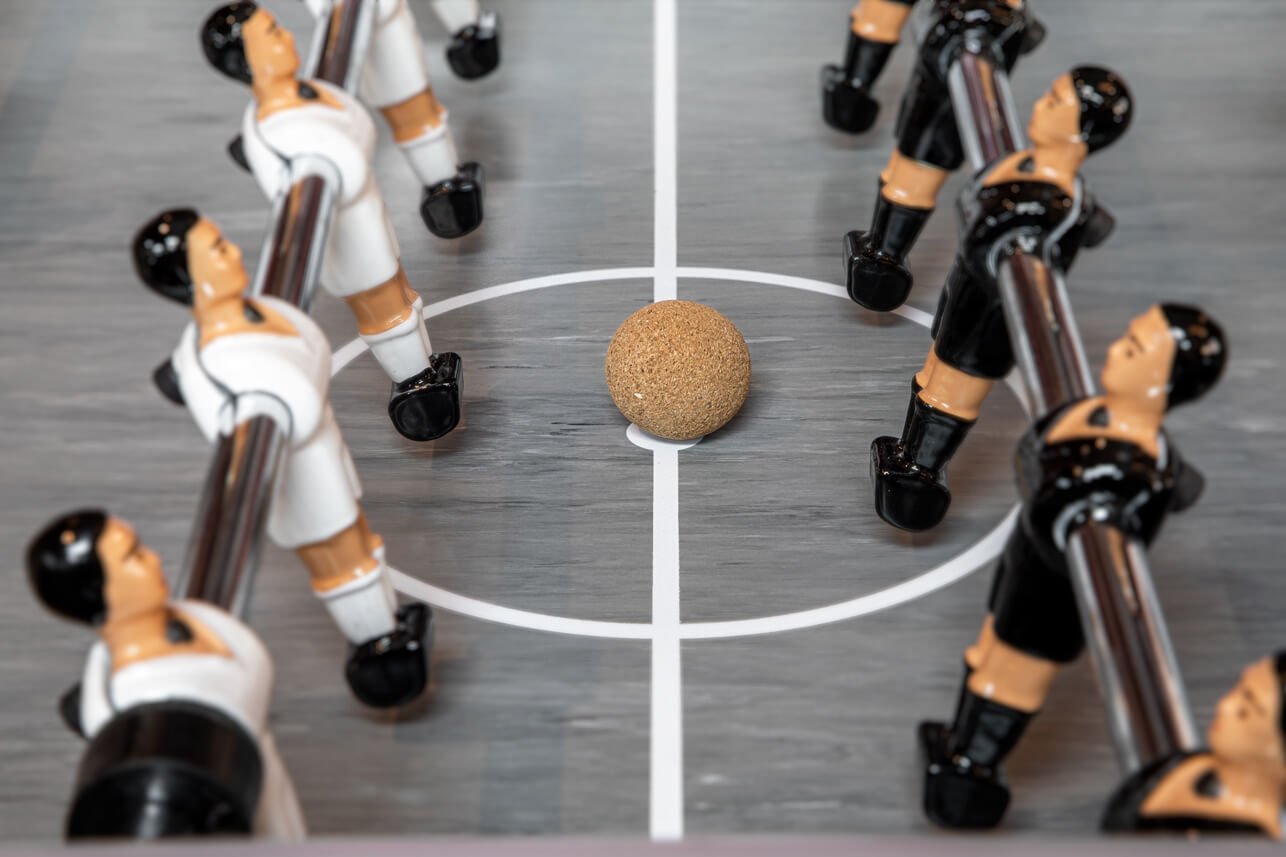 FOOSBALL TABLE MASTERSPEED FRENCH STYLE GERFLEX PLAYFIELD