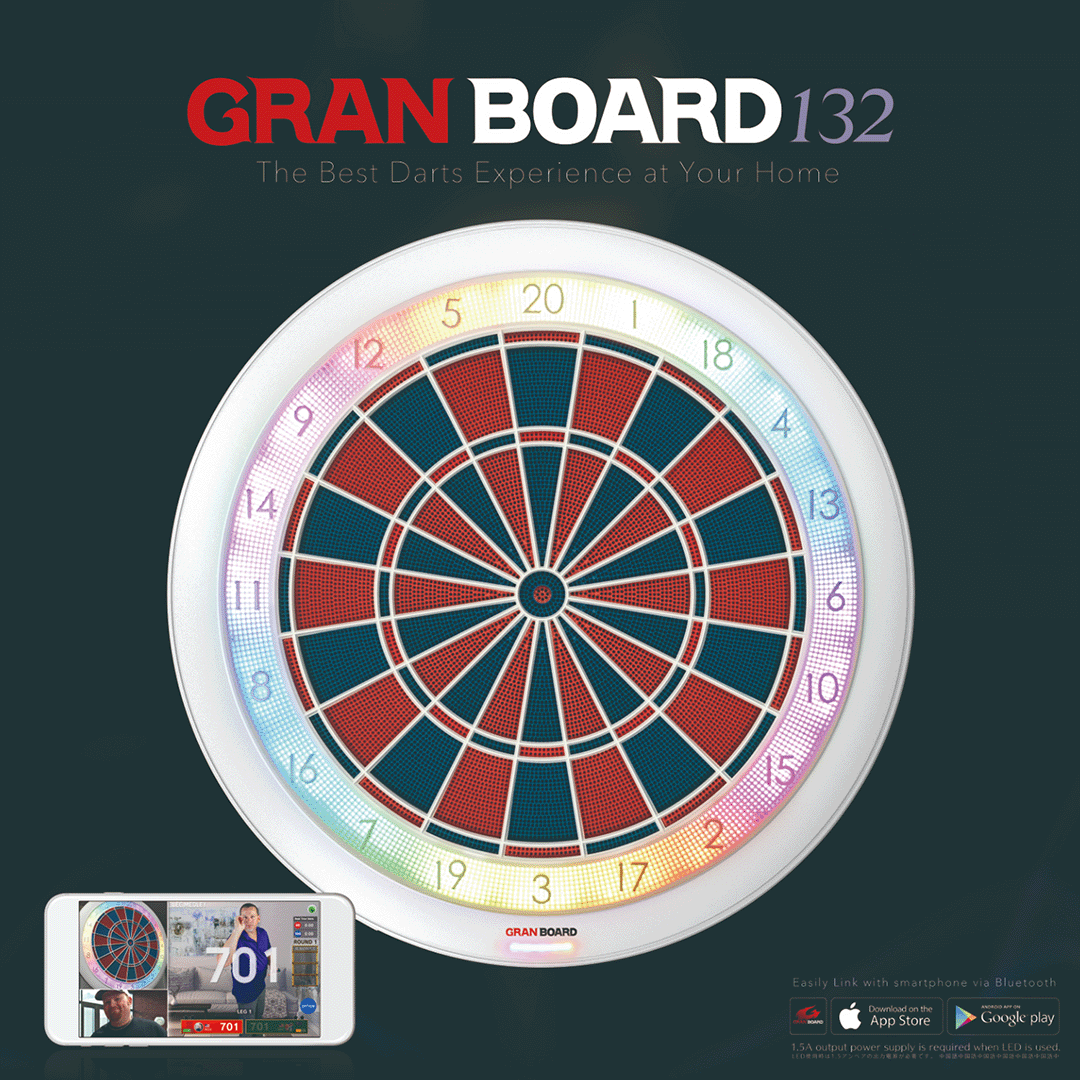Gran Board 3S - Electric Dart Board - Green Segments • Billiards Direct