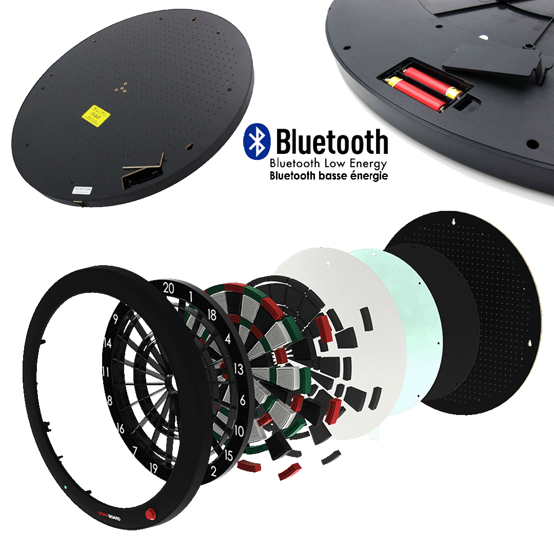 GRANBOARD 3S BLUETOOTH WHITE ELECTRONIC DART BOARD – Canada Billard GRANBOARD 3S BLUETOOTH WHITE ELECTRONIC DART BOARD – Canada Billard