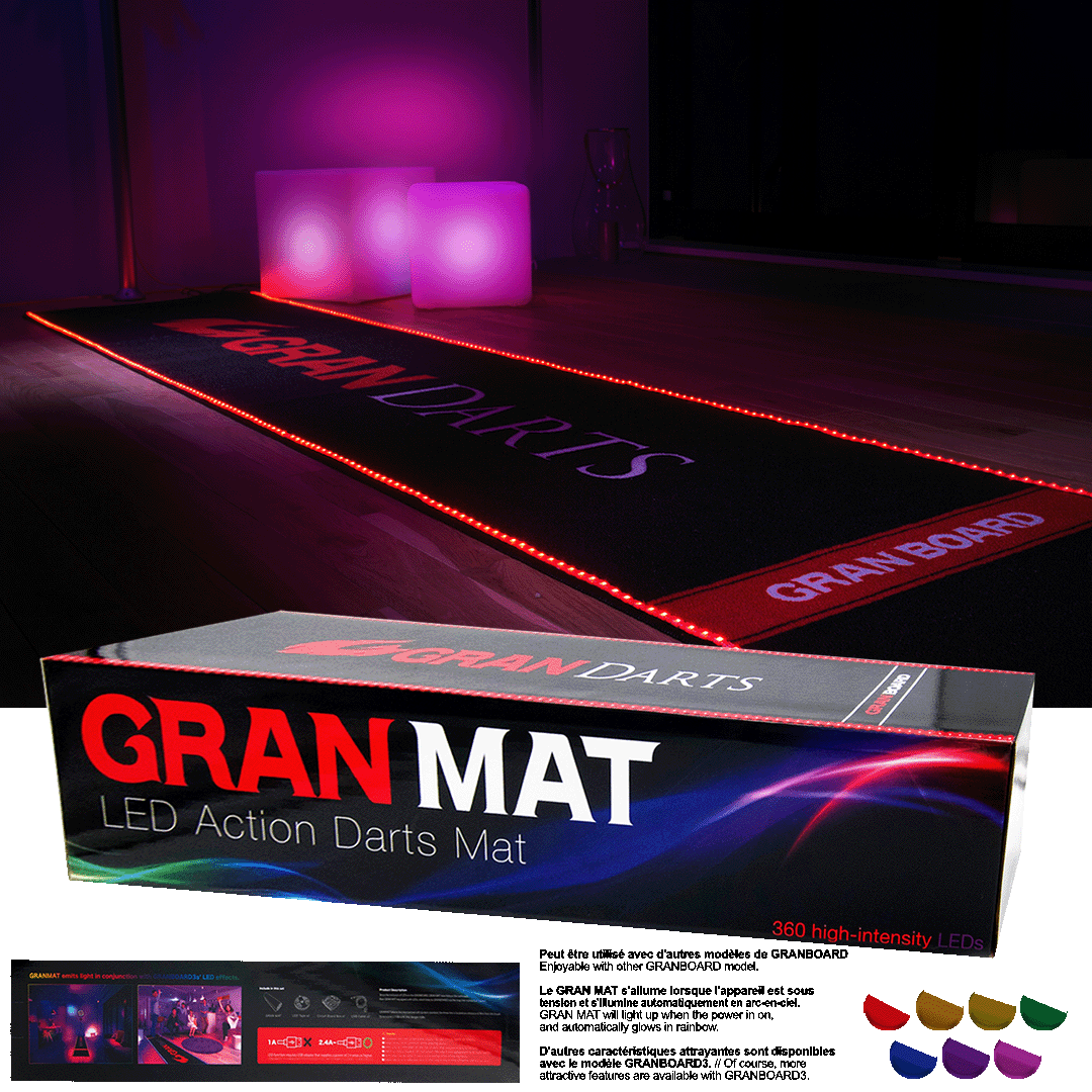 Tappetino LED dart mat Granboard