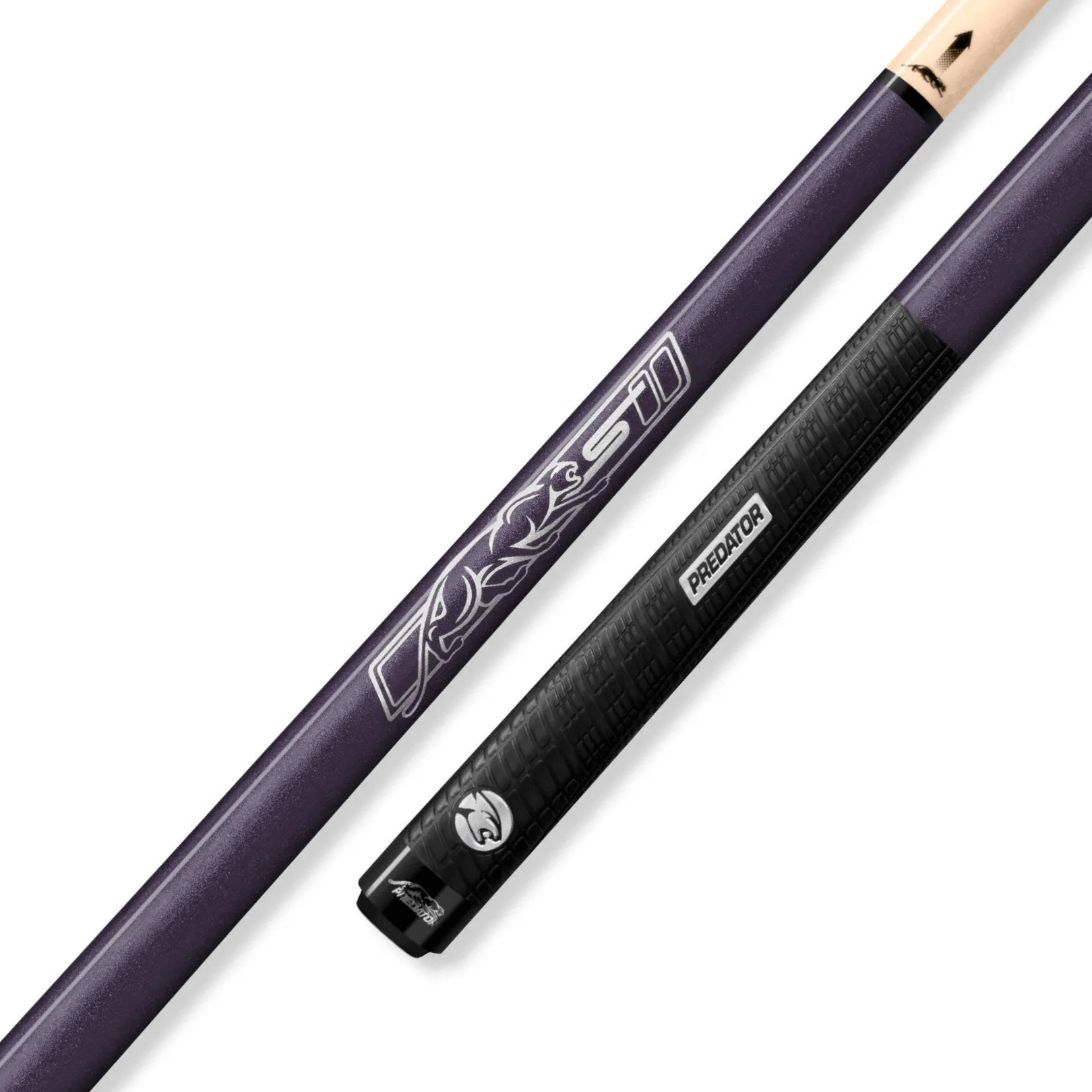 PREDATOR 52 PURPLE SHORTY SPORT POOL CUE - SPORT WRAP