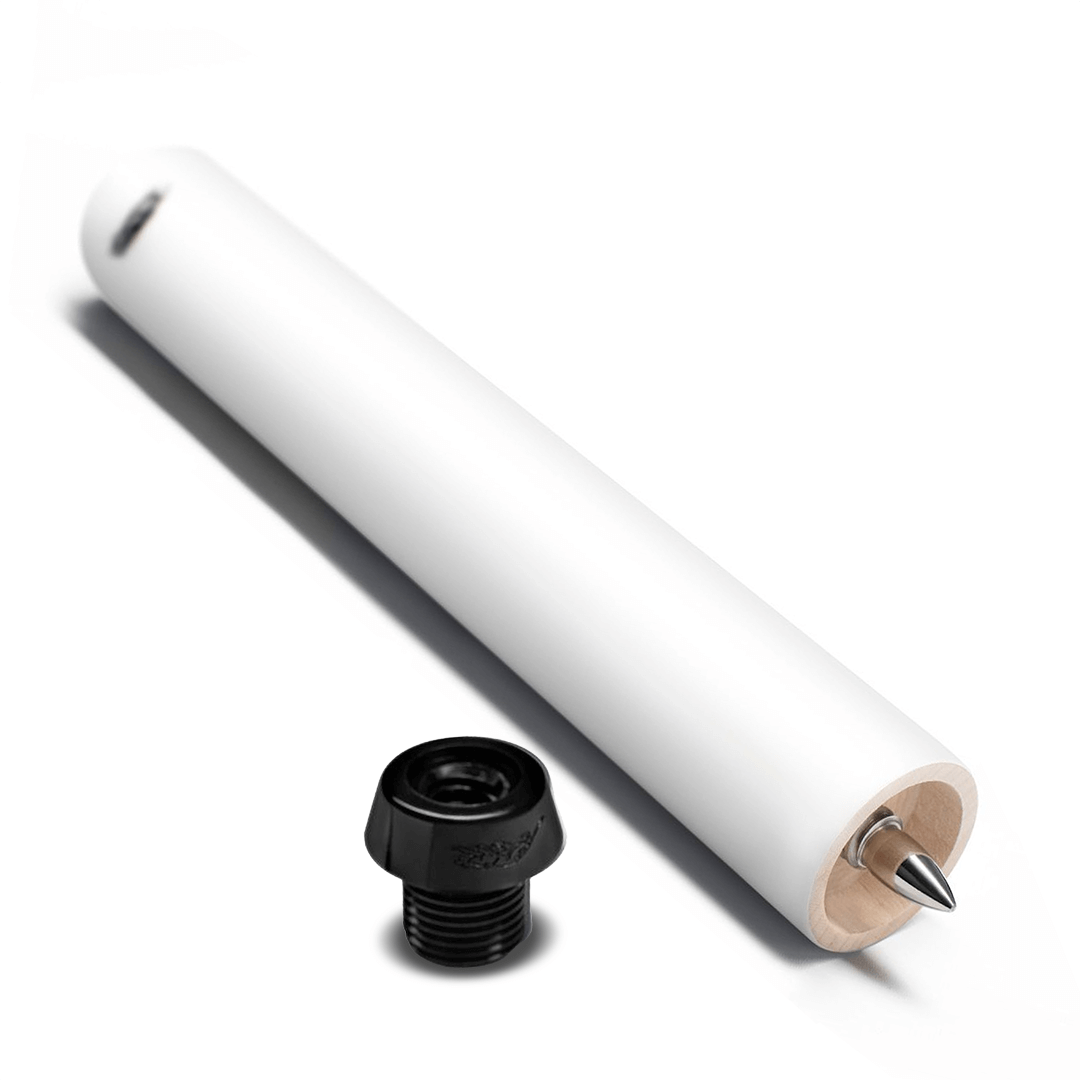 PREDATOR QR2 POOL CUE WHITE EXTENSION WITH BUMPER - 8 PREDATOR QR2 POOL CUE WHITE EXTENSION WITH BUMPER - 8