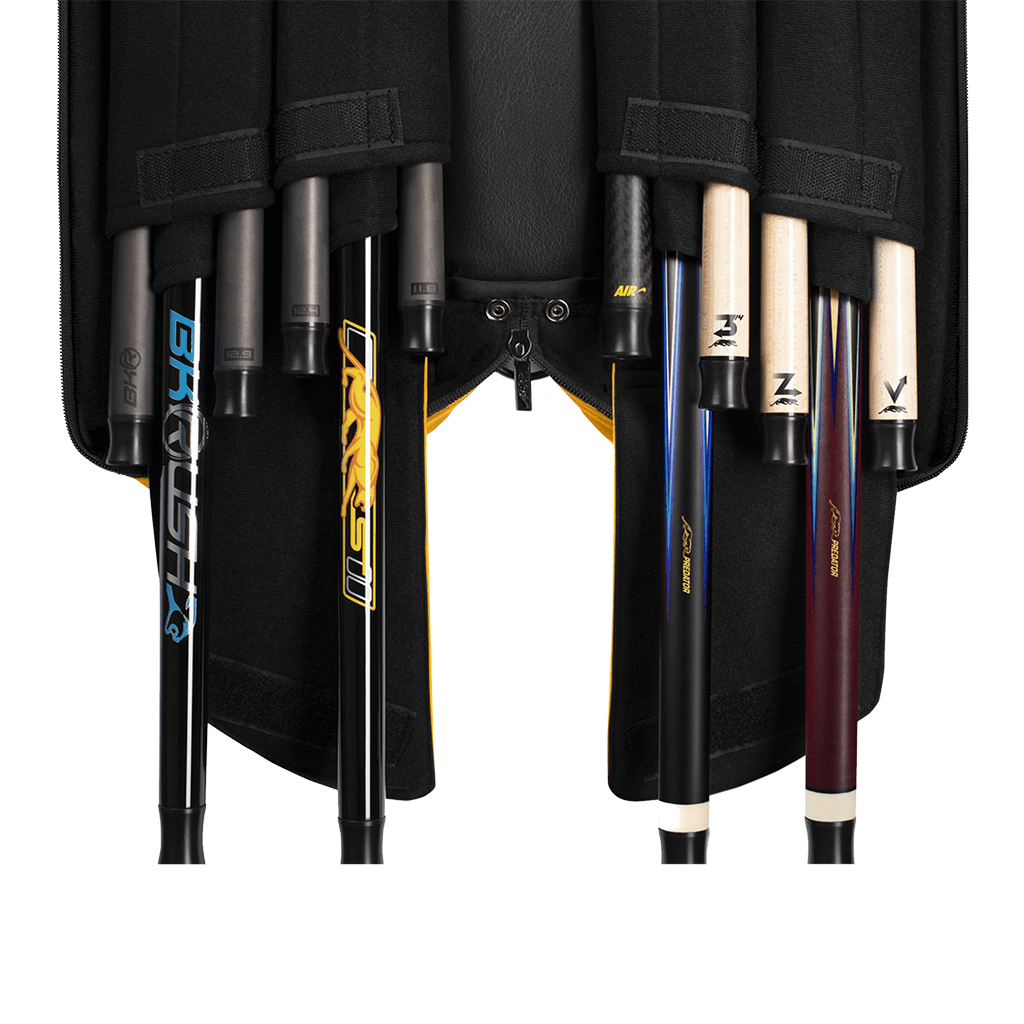 PREDATOR ROADLINE BLACK/YELLOW SOFT POOL CUE CASE - 4B/8S – Canada PREDATOR ROADLINE BLACK/YELLOW SOFT POOL CUE CASE - 4B/8S – Canada