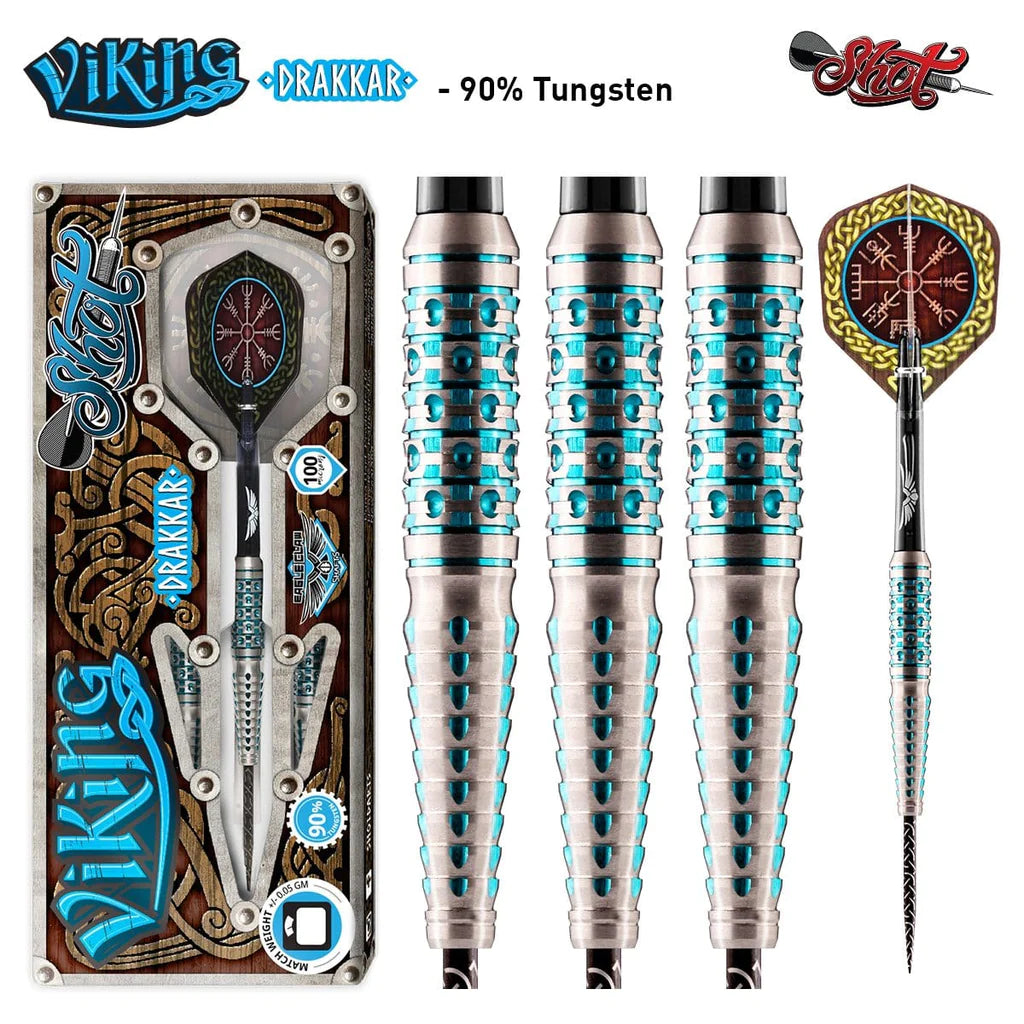 VIKING DRAKKAR STEEL TIP DART SET 90 TUNGSTEN BARRELS Canada