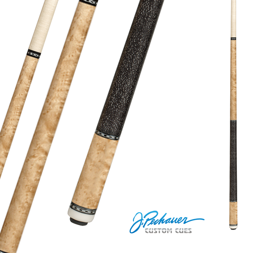 BAGUETTE DE BILLARD J.PECHAUER P03-N SMOKE NOIR ET BOIS  58" 12.5MM
