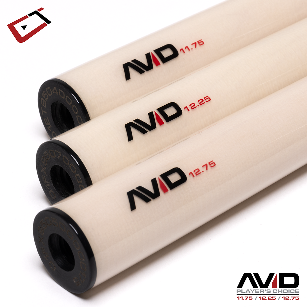 BAGUETTE DE BILLARD AVID CHROMA BORDEAUX SANS CORDE 12.75MM 19OZ