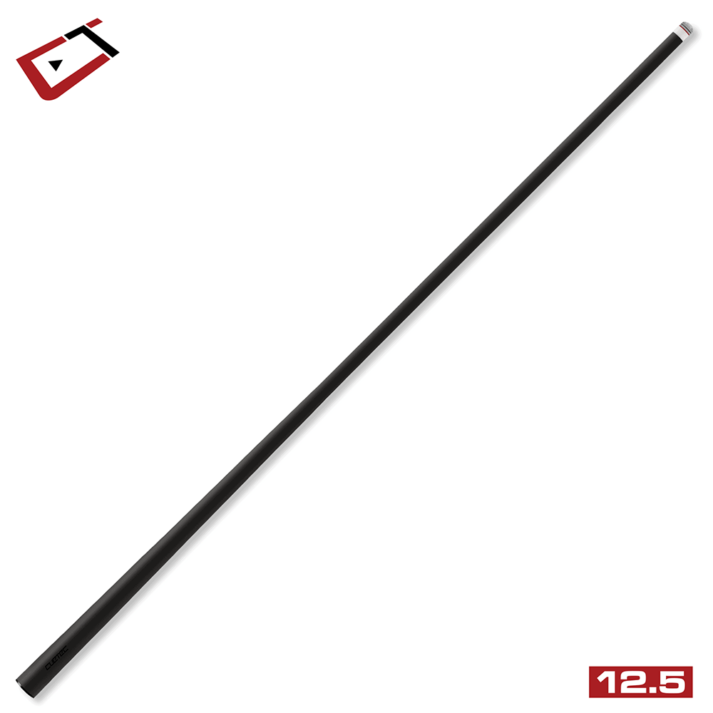Baguette de billard Cuetec Cynergy Truewood Mappa Burl I, rouge et noir, sans grip, 12,5 mm, 19 oz