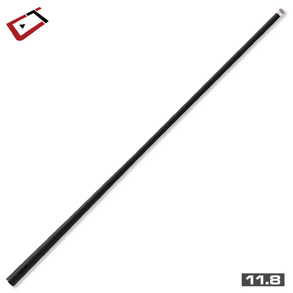 Baguette de billard Cuetec Cynergy Truewood Mappa Burl I, rouge et noir, sans grip, 11,8 mm, 19 oz